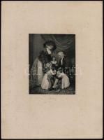 Vegyes metszet tétel: 4 db acélmetszet és 1 db litográfia, különböző méretben