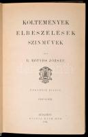 Eötvös József: Költemények, elbeszélések, színművek. I. kötet. Bp., 1894, Ráth Mór. Negyedik kiadás....