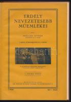 Möller István: Erdélyi nevezetesebb műemlékei. Historia kiadása. Bp., 1929, Kir. M. Egyetemi Nyomda, 50 p. Átkötött egészvászon-kötés, az eredeti papírborítót is bekötötték, szép állapotban.