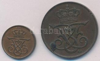 Dánia 1907VBP 1ö Br + 5ö Br T:1-,2
Denmark 1907VBP 1 Ore Br + 5 Ore Br C:AU,XF