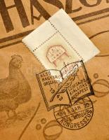 1929 A Haszonbaromfi c. újság 1., induló száma, szaksajtó kiállítás alkalmi bélyegzésével, Nagy-Magy...