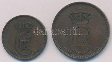 Dánia 1897VBP 2ö Br + 1899VBP 5ö Br T:2
Denmark 1897VBP 2 Ore Br + 1899VBP 5 Ore Br C:XF