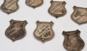 1948 Mérőhitelesítő fém plombák, 21 db, 3x2 cm