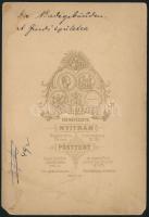 cca 1900 Pöstyénfürdő a fürdő épülete. Lőger Gusztáv keményhátú fotója / Tatra PIestan photo 16x11 c...