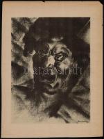 Ruzicskay György (1896-1993): Illusztráció a Szerelemkeresőből. Algrafia, papír, jelzett az algrafián, 31×23 cm