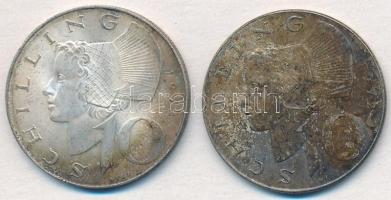 Ausztria 1971-1972. 10Sch Ag (2xklf) T:2 patina
Austria 1971-1972. 10 Schilling Ag (2xdiff) C:XF pa...