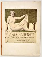 cca 1900 Nackte Schönheit c. akt fotókat bemutató könyv bemutató példánya. / Promotion for nude exposing book. 16p with many nude photos 33 cm