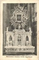 Máriaradna, Radna; templom főoltára kegyképpel / pilgrimage church interior, main altar (EK)