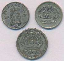 Svédország 1907. 10ö Ag + 1950. 25ö Ag + 1960. 10ö Ag T:2,2-
Sweden 1907. 10 Öre Ag + 1950. 25 Öre ...
