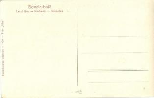 1930 Szováta-fürdő, Baile Sovata; Medve tó, fürdőzők / Lacul Ursu / lake, bathing people. Foto Vilus