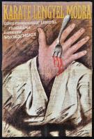 1983 Koppány Simon (1943-): Karate lengyel módra, lengyel film plakát, hajtásnyommal, 60x41 cm
