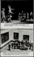 cca 1980 5 db színházi és balett előadásokat bemutató MTI fotó 25x21 cm