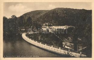 Ferencfalva, Franzdorf, Valiug (Resicabánya, Resita); A ferencfalvi alsó völgyzárógát látképe / flood gate, dam (EK)