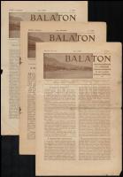 1940-41 Balaton, A Balatoni Szövetség hivatalos értesítője. XXXIII-XXXIV. évf. számai. Sok képpel és hirdetéssel