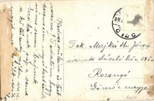 1911 Budapest II. Margit körút, Margit Park kávéház, villamos, háttérben a Rózsadomb (b)