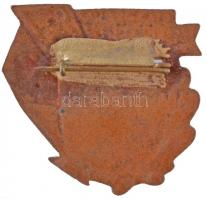 1972. "22. Vill. Ipari Találkozó - Kazincbarcika" zománcozott fém jelvény (36x34mm) T:2