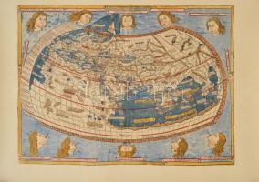 6 db reprint térkép, némelyiken szakadással, tokkal