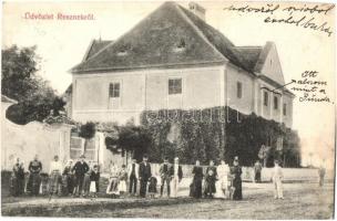 1907 Resznek (Rédics mellett), Tauber kastély (vágott / cut)