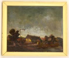 Benedek György (1934-): Tanya. Olaj, farost, jelzett, keretben, 50×70 cm