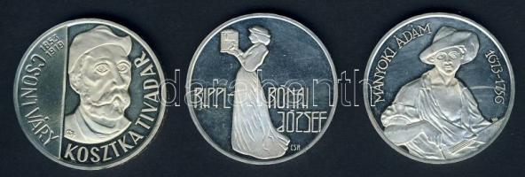 1977. 200Ft Ag (3klf) "Festőművész-sor II.-Mányoki, Rippl-Rónai, Csontváry" sor T:PP