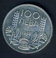 Bulgária 1934. 100L Ag T:2/3