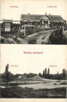 1912 Berhida, Szőlőhegy, Lakath villa, Séd folyó, Országút