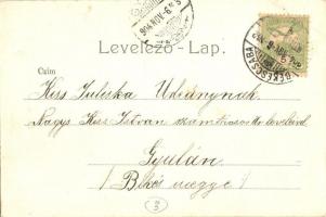 1904 Békéscsaba, Indóház, vasútállomás, vasutasok (EB)