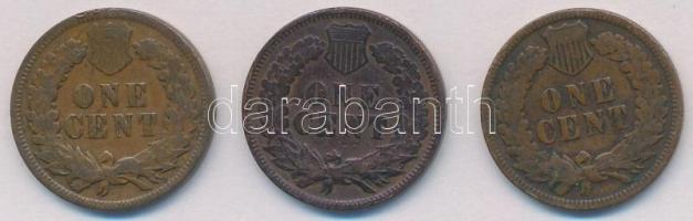 Amerikai Egyesült Államok 1900-1907. 1c Br (3xklf) T:2,2-
USA 1900-1907. 1 Cent Br (3xdiff) C:XF,VF