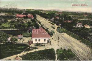 1911 Csengőd, látkép, üzlet. Kiadja Bakos Géza