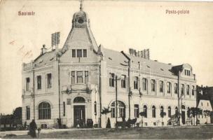 Szatmárnémeti, Satu Mare; Új Postapalota, távirda, zene iskola / post palace, telegraph office, music school