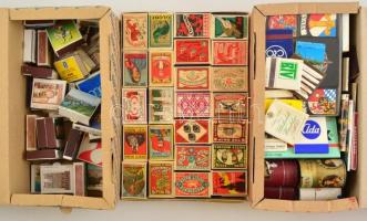 cca 1960-1980 Gyufásdoboz gyűjtemény, kb. 185 db