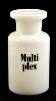 Multiplex tejüveg gyógyszertári üveg, hibátlan, m: 11,5 cm