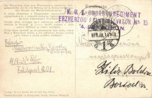 K.u.K. Husaren Regiment Erzherzog Franz Salvator Nr. 15., Világháború 1914-1916 / WWI Austro-Hungari...