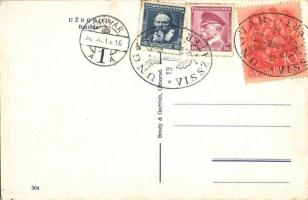 Ungvár, Uzshorod, Uzhorod; Látkép, templom / general view, church, 'Ungvár Visszatért' So....