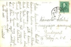 1937 Kisköre, Tisza vasúti híd vonat szerelvénnyel. photo