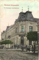 1909 Körmend, Vas-Zala megyei takarékpénztár, üzlet, dohánybolt (fl)