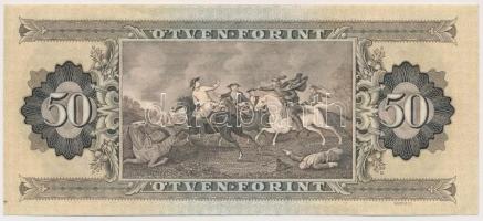 1975. 50Ft jobb alsó saroknál látványos nyomathibával T:I-