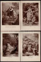 cca 1900 Goethe női alakjai. 10 db festményről készült fotó / female characters of Goethe. Photo pri...