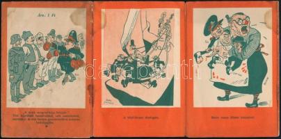 cca 1950 Az áruló Tito gyilkos kémbandája a szovjet karikatúrák tükrében, leporelló, kicsit foltos