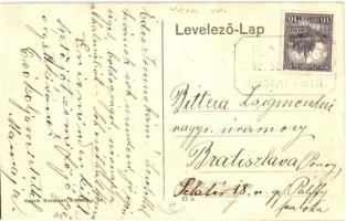 Mátraszele, Hősök szobra, emlékmű + 1927 Kazár pü. pecsét