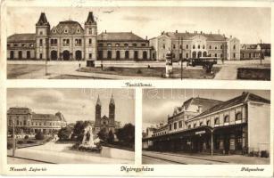 Nyíregyháza, Vasútállomás, villamos, Kossuth Lajos tér, Pályaudvar (EK)