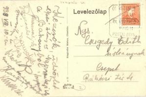 Olaszfalu, Római katolikus templom, tűzoltó raktár épülete + 1939 Olaszfalu pü. pecsét