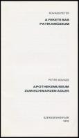 2 db gyógyszertári kiadvány - Nékám Lajosné: A kőszegi patika. Bp., 1965, Iparművészeti Múzeum. + Ko...