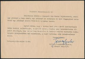 1944 Légoltalmi szabályzat, riasztó ügyeletesi szolgálat leírása, egy Margit rpt-i ház lakóinak névsora,