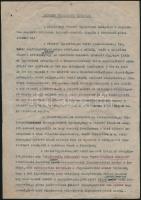 1944 Légoltalmi szabályzat, riasztó ügyeletesi szolgálat leírása, egy Margit rpt-i ház lakóinak névs...