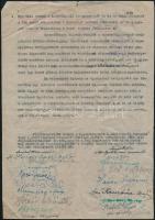 1944 Légoltalmi szabályzat, riasztó ügyeletesi szolgálat leírása, egy Margit rpt-i ház lakóinak névs...