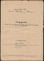 1944 Légoltalmi szabályzat, riasztó ügyeletesi szolgálat leírása, egy Margit rpt-i ház lakóinak névs...