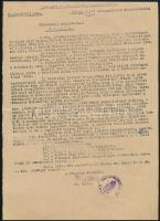 1944 Eger, zsidó házingatlanok gondnokainak szóló körlevél 3 db