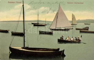 Balatonfüred, Balaton vitorlásokkal, csónakok
