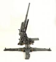 cca 1960-1970 88 mm Flak légvédelmi és tankelhárító ágyú fém modell, jó állapotban, m: 13,5 cm, ágyú...